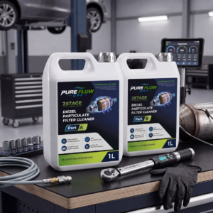 PureFlow DPF 2-Stage Cleaning Kit for Medium Trucks & Cars – 1L (Part A & Part B Included)